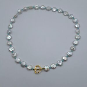 Colier cu Perle Baroc și amazonit