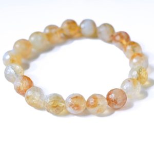 Brățara din Citrin – 10 mm fațetat, abundență și vitalitate