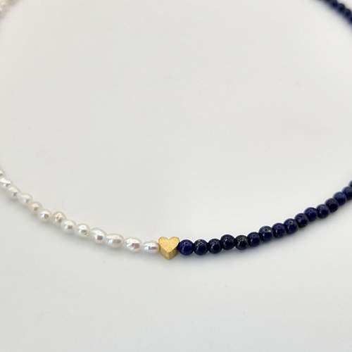 Colier lapis lazuli si perle 8 Colier lapis lazuli si perle