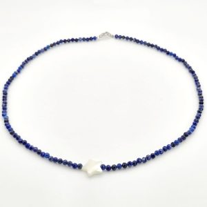 Colier Lapis Lazuli cu Steluta din Sidef
