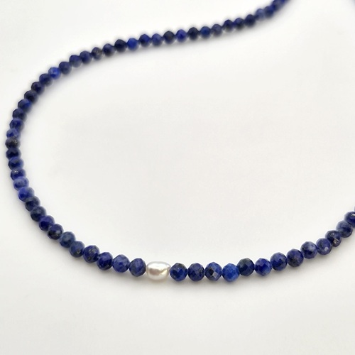 Colier Lapis Lazuli cu Perla 4 Colier Lapis Lazuli cu Perla