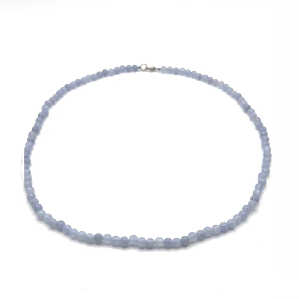 Colier angelit bleu, fin 1 Colier angelit