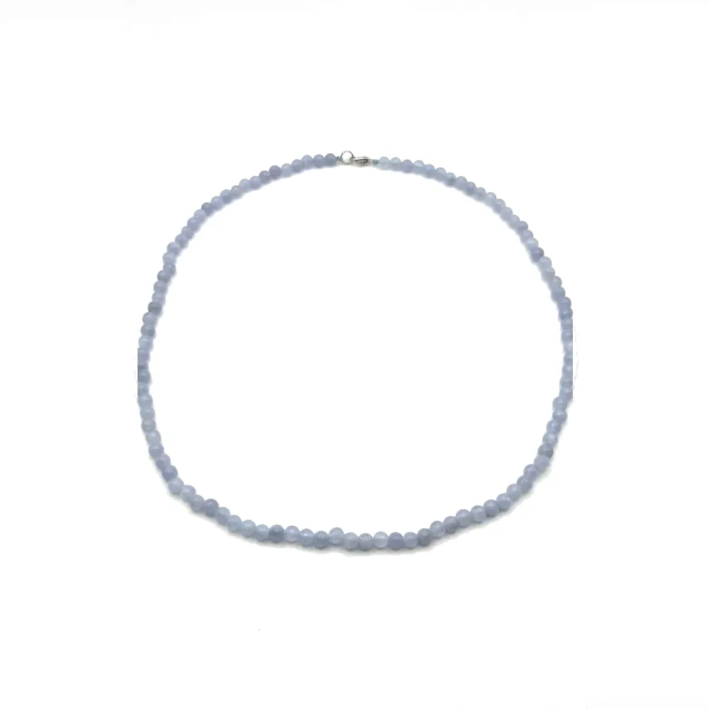 Colier angelit bleu, fin 2 Colier angelit – alt unghi
