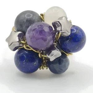 Inel lapis și ametist